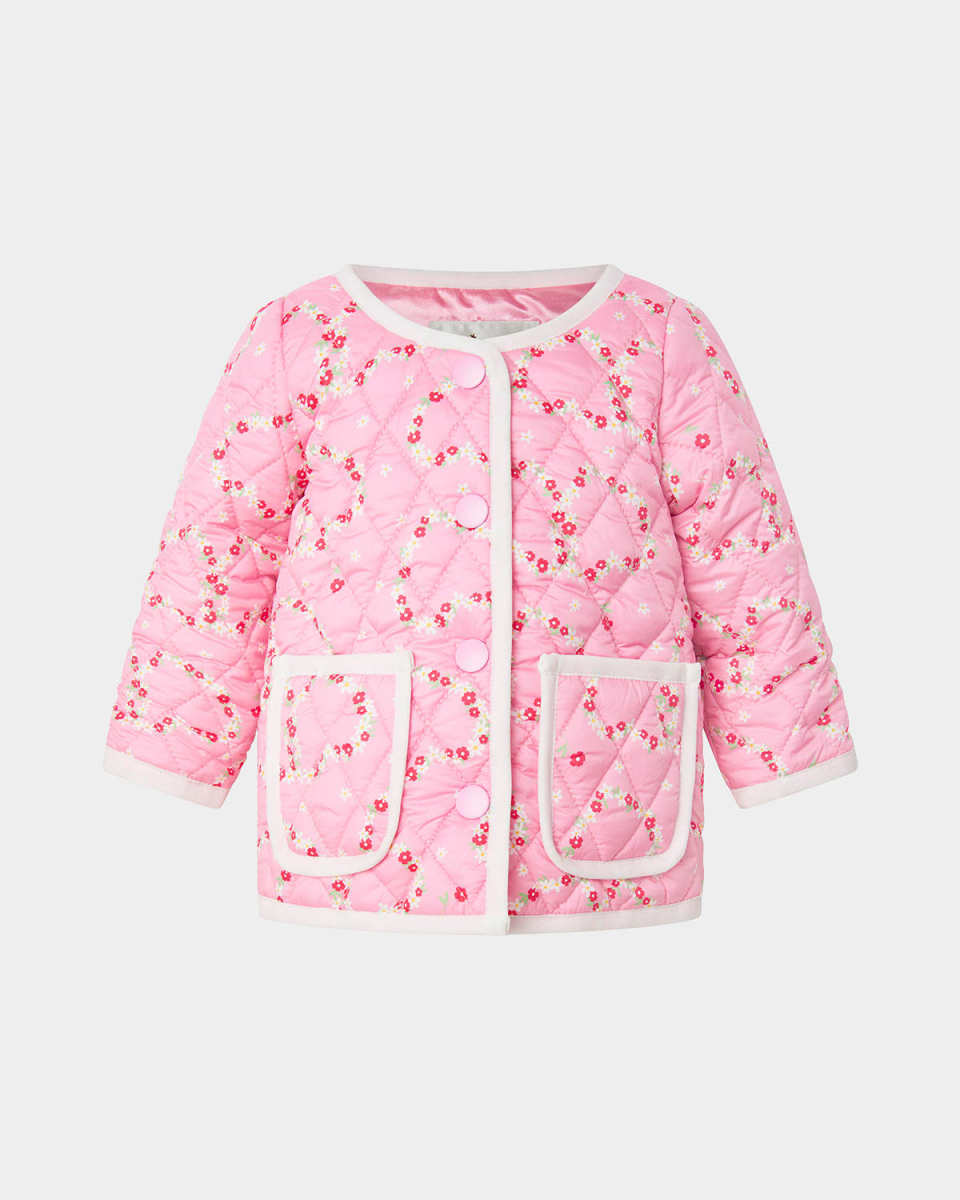 Girl's Mini Daisy-Print Jacket, Size 6M-
